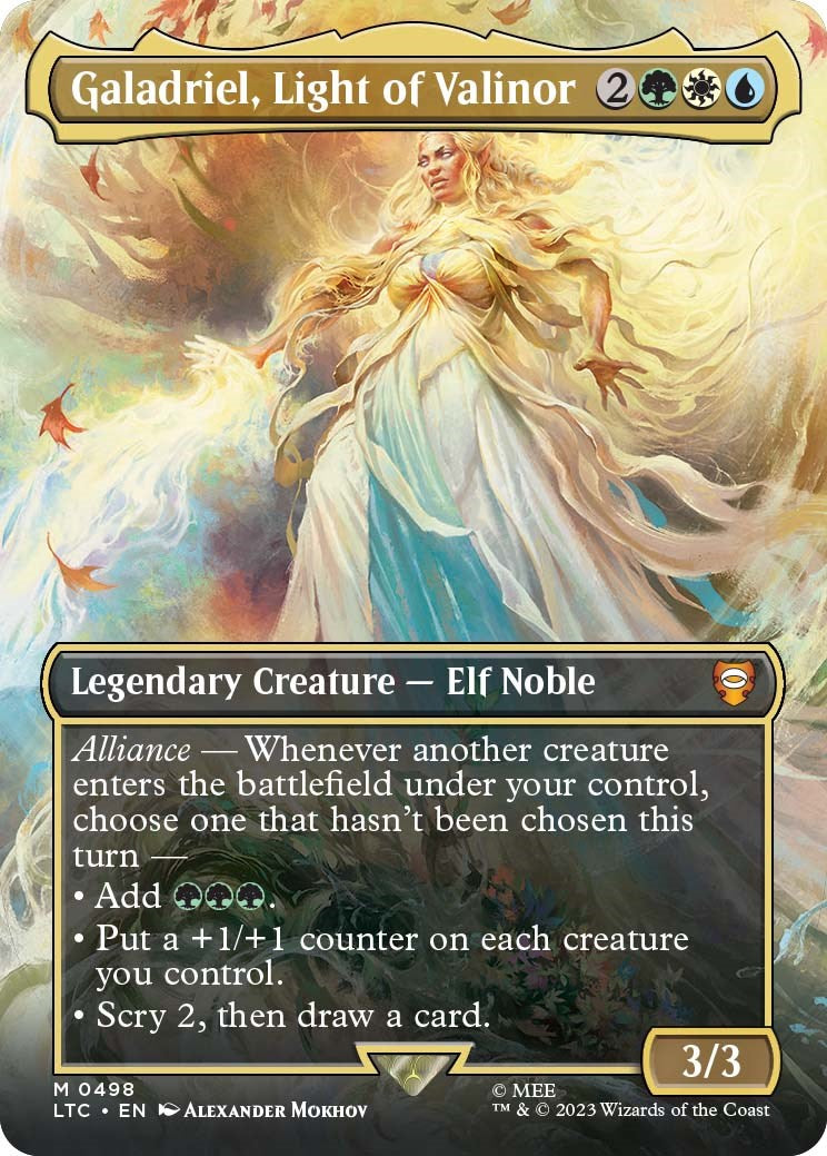 Galadriel, Light of Valinor (Borderless) - 498 - (Commander: The Lord of the Rings: Tales of Middle-earth)