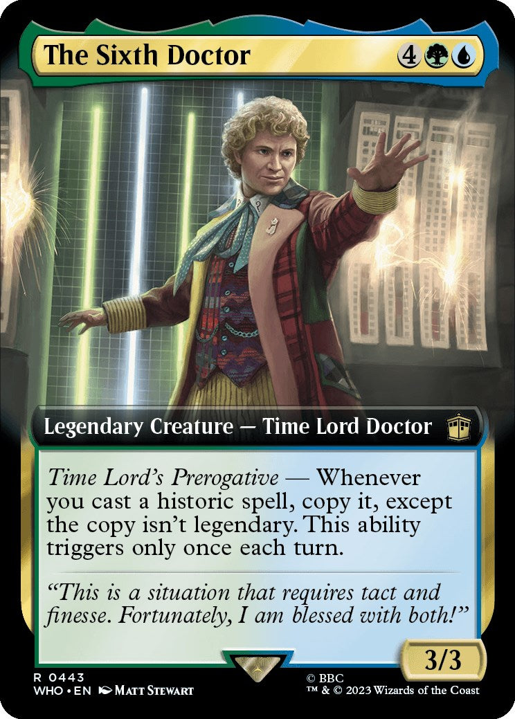 The Sixth Doctor (Extended Art) - 443 - (Universes Beyond: Doctor Who)