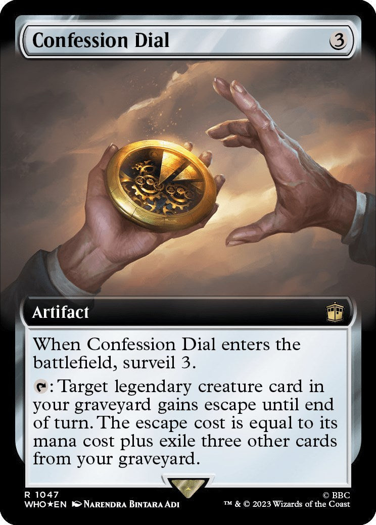 Confession Dial (Extended Art) (Surge Foil) - 1047 - (Universes Beyond: Doctor Who)