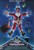 Chevy Chase Christmas Vacation Authentic Signed 27x39 Movie Poster BAS Witness