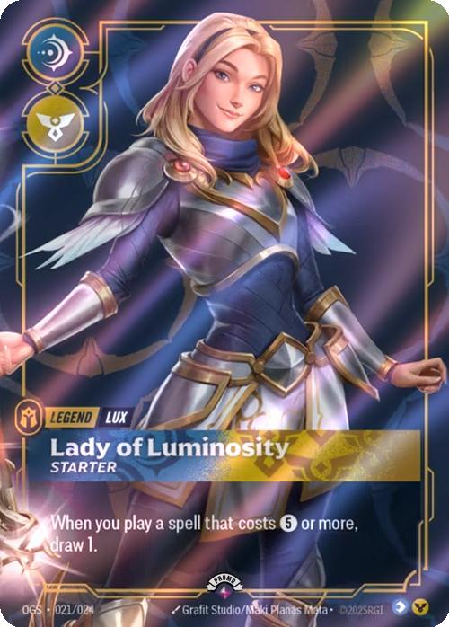 Lady of Luminosity (Lux) - 021/024 [Riftbound Organized Play Promotional Cards] [Foil]