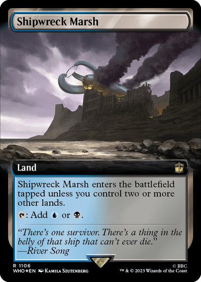 Shipwreck Marsh (Extended Art) (Surge Foil) - 1106 - (Universes Beyond: Doctor Who)