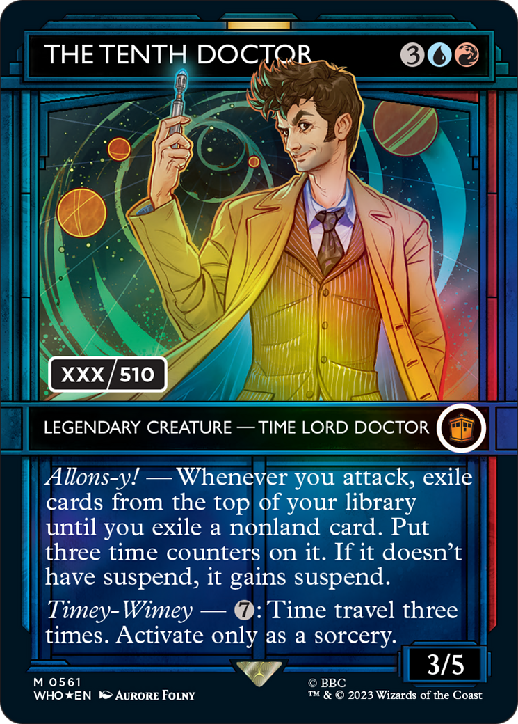 The Tenth Doctor (WHO-561Z) - Doctor Who: (Showcase) (Borderless) Foil