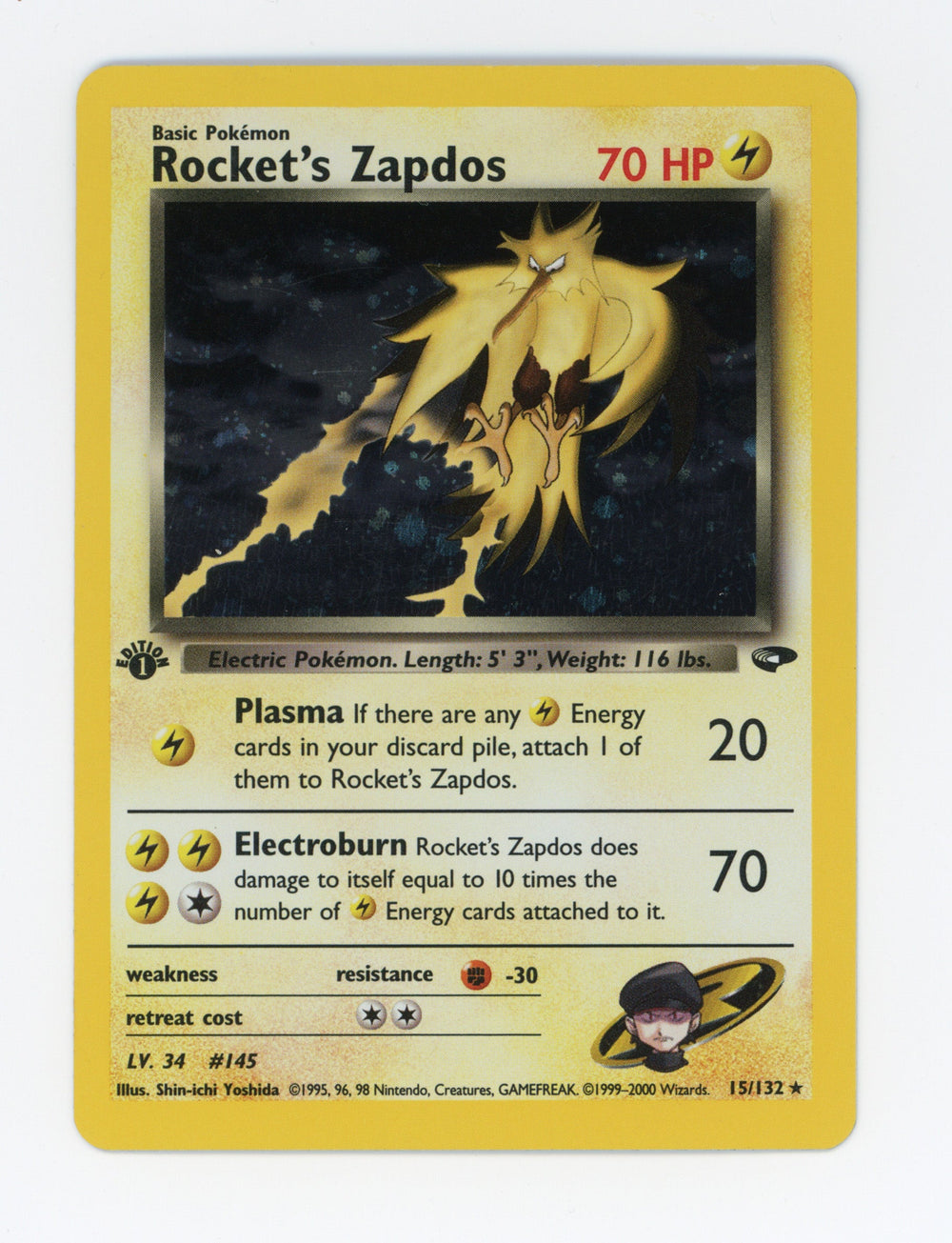Rocket's Zapdos — Rare|1st Edition|Holo — ID 17666