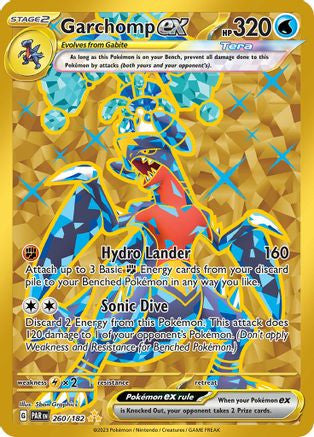 Garchomp Ex 260 182 260 Sv04 Paradox Rift Holofoil
