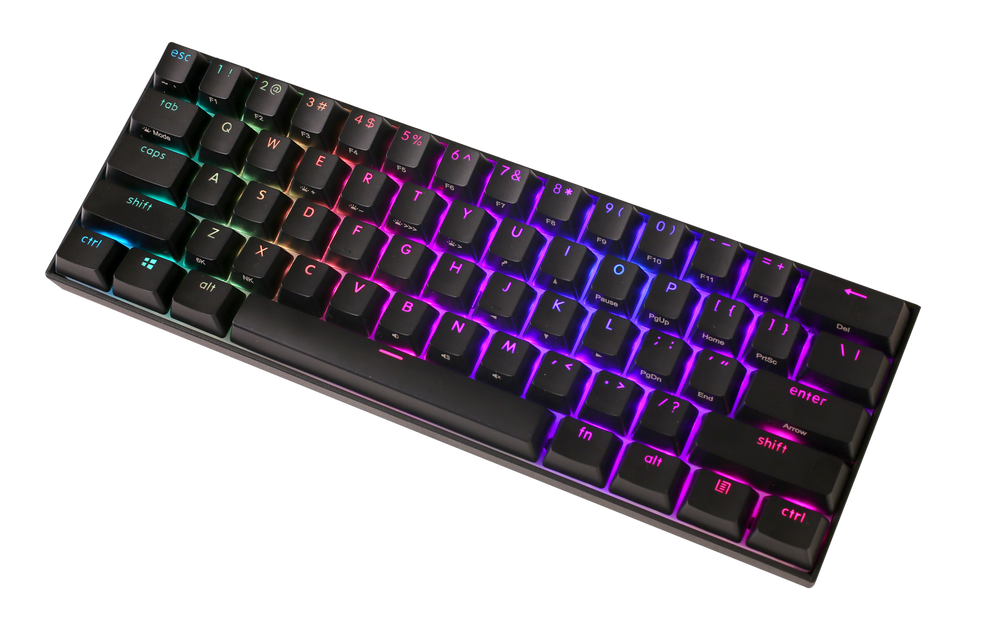 KBParadise V60 The 2 Black RGB LED 60% Double Shot PBT Hotswap Mechanical Keyboard