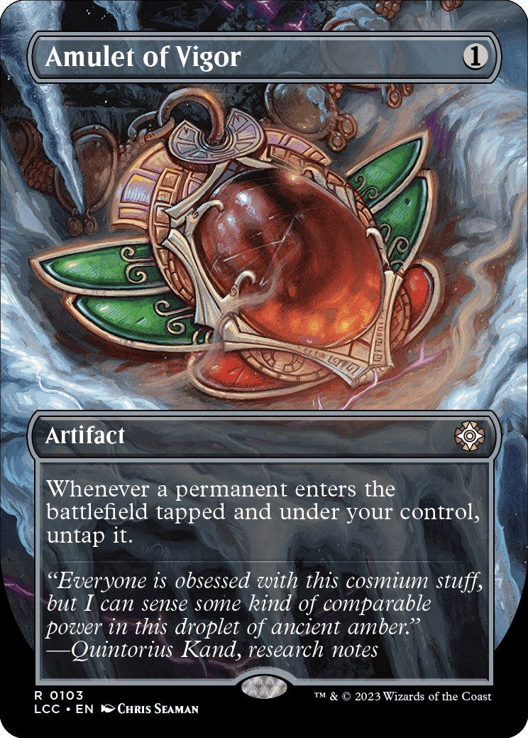 Amulet of Vigor (Borderless) - 103 - (Commander: The Lost Caverns of Ixalan)
