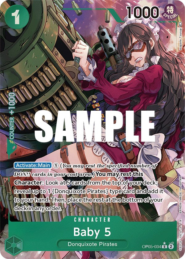 Baby 5 (034) (Alternate Art) - OP05-034 - (Awakening of the New Era)