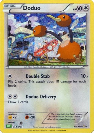 Doduo (13/034) - Trading Card Game Classic Holofoil