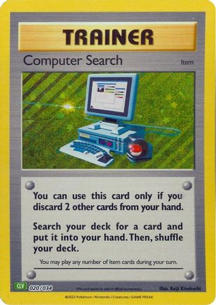 Computer Search (CLV) (20/034) - Trading Card Game Classic Holofoil