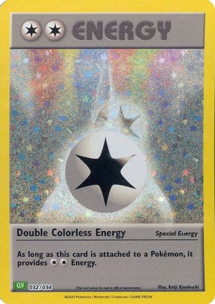 Double Colorless Energy (CLV) (32/034) - Trading Card Game Classic Holofoil
