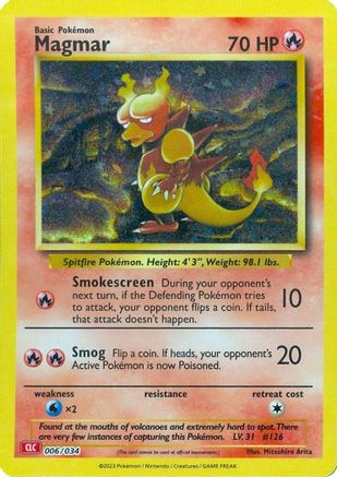 Magmar (6/034) - Trading Card Game Classic Holofoil