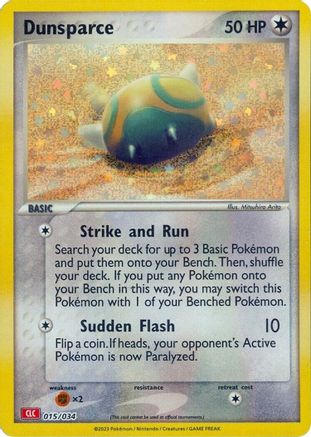 Dunsparce (15/034) - Trading Card Game Classic Holofoil
