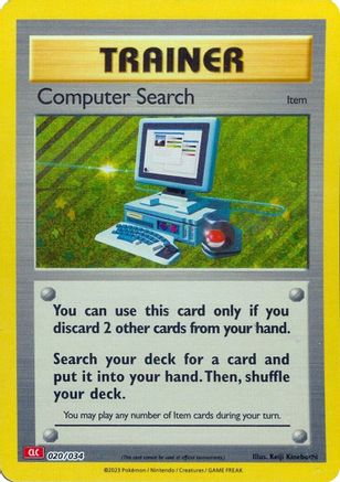 Computer Search (CLC) (20/034) - Trading Card Game Classic Holofoil