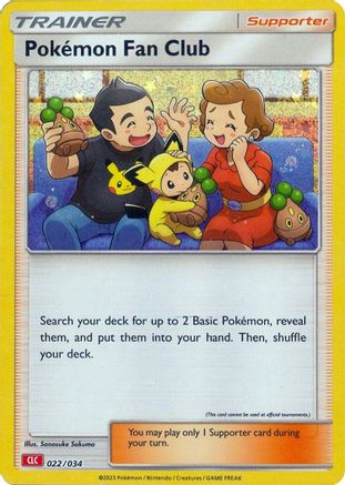 Pokemon Fan Club (CLC) (22/034) - Trading Card Game Classic Holofoil