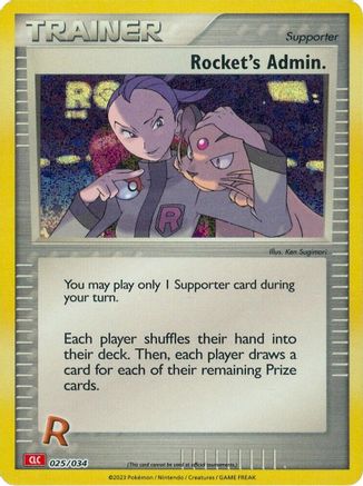 Rocket's Admin. (CLC) (25/034) - Trading Card Game Classic Holofoil