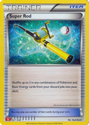 Super Rod (CLC) (27/034) - Trading Card Game Classic Holofoil