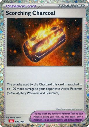 Scorching Charcoal (26/034) - Trading Card Game Classic Holofoil