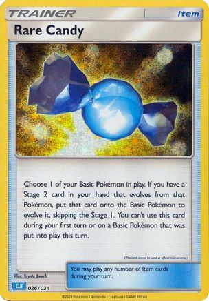 Rare Candy (CLB) (26/034) - Trading Card Game Classic Holofoil