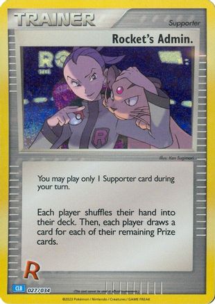Rocket's Admin. (CLB) (27/034) - Trading Card Game Classic Holofoil