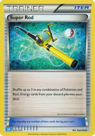 Super Rod (CLB) (28/034) - Trading Card Game Classic Holofoil