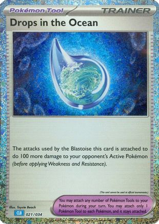Drops in the Ocean (21/034) - Trading Card Game Classic Holofoil