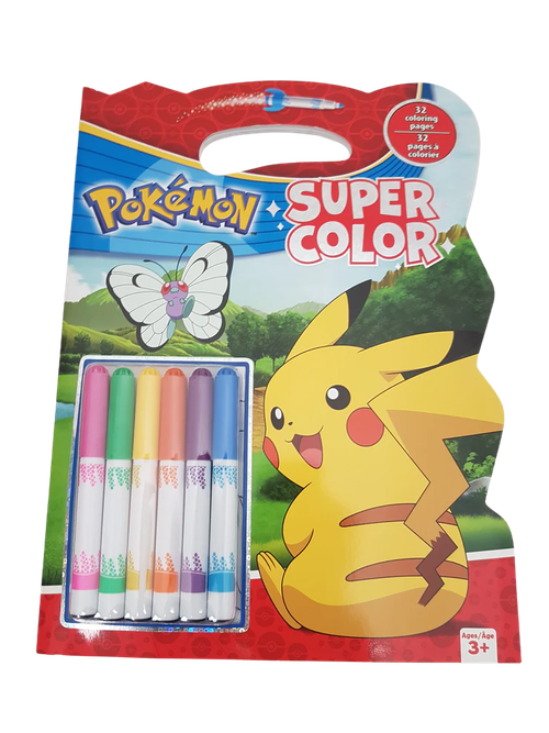 Pokemon Super Color - Coloring Book