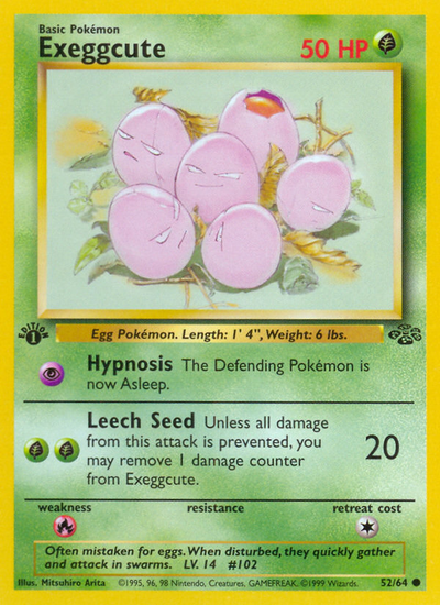 Exeggcute 52 64 Jungle 1st Edition