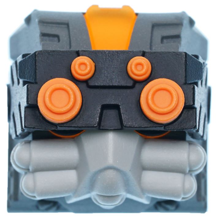 Hot Keys Project HKP Raven Grey / Orange Artisan Keycap