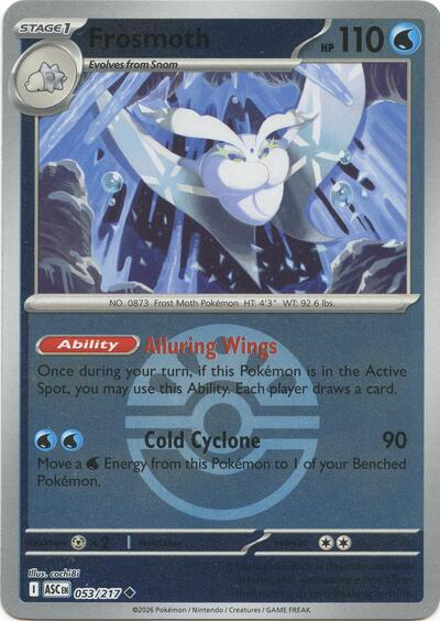 Frosmoth - Friend Ball - 053/217 - Uncommon [me025-053] [Reverse Holo]