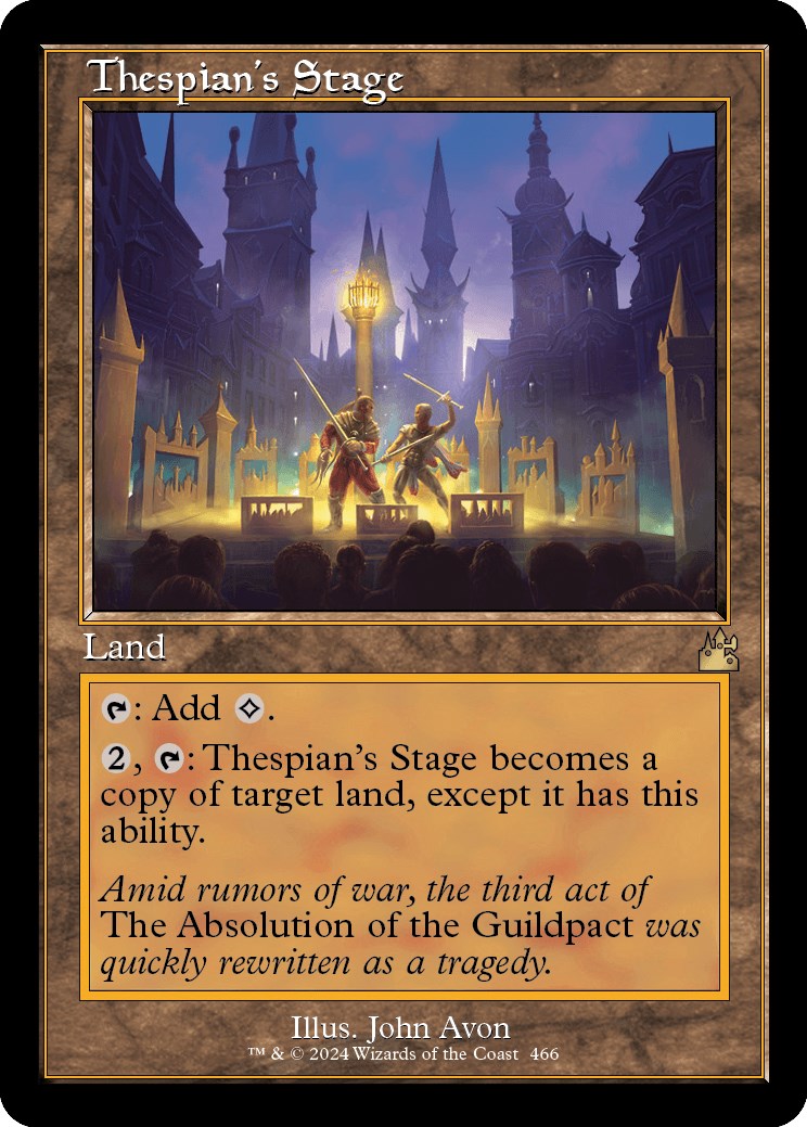 Thespian's Stage (Retro Frame) - 466 - (Ravnica Remastered)