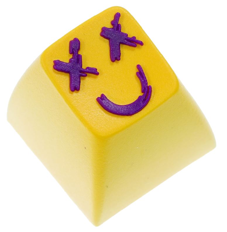 Hot Keys Project HKP Bucket Head Yellow & Purple (SA R1) Artisan Keycap
