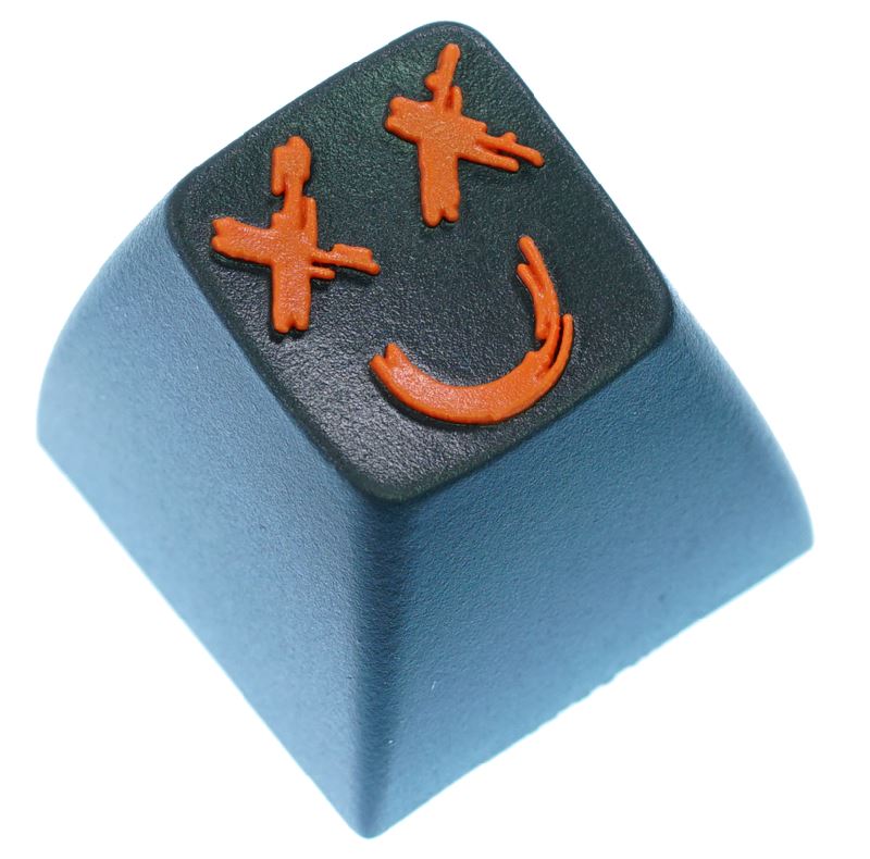 Hot Keys Project HKP Bucket Head Dark Grey & Orange (SA R1) Artisan Keycap