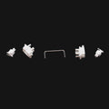 Gateron Pre-lubed Plate Mount Stabilizers White