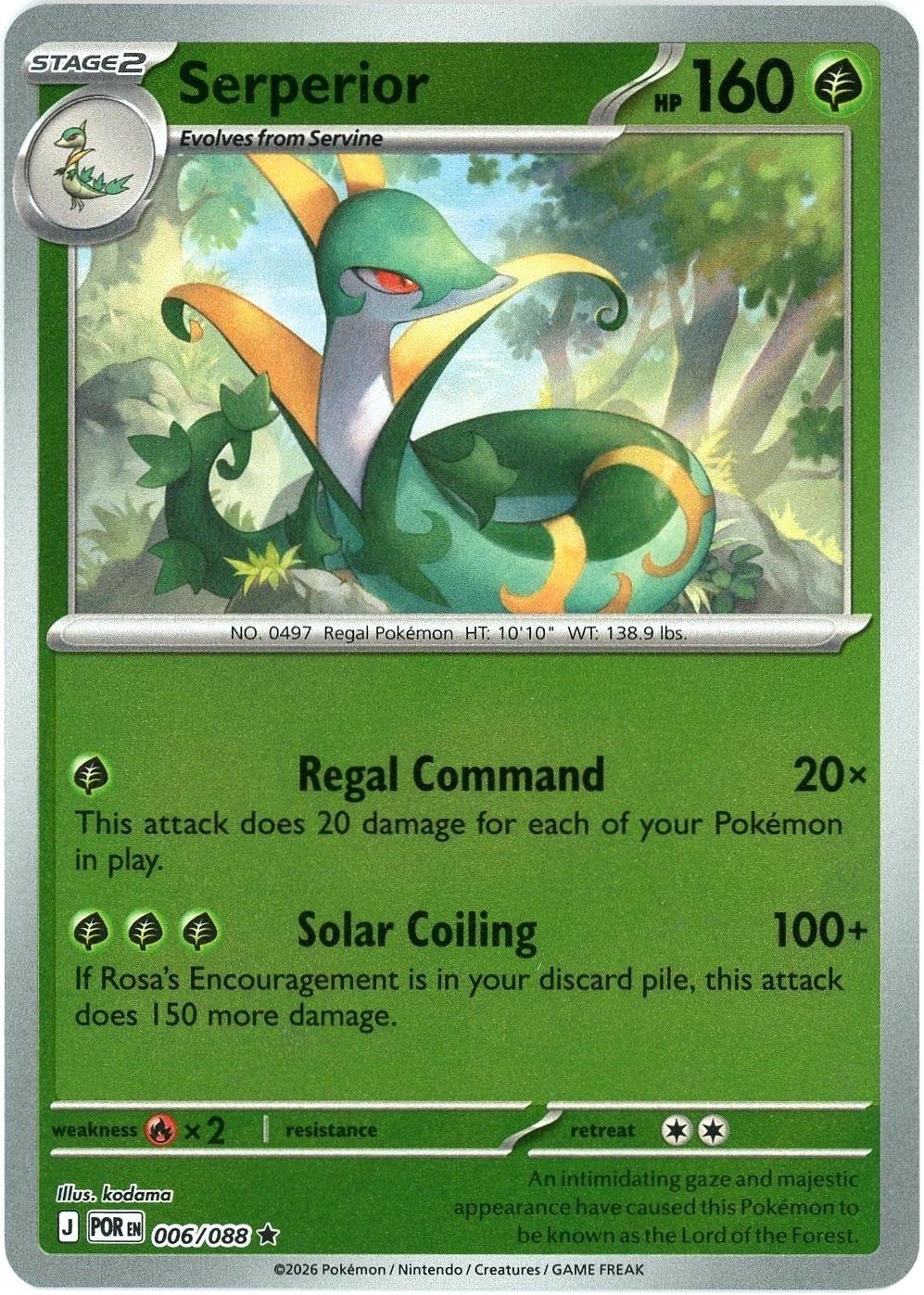 Serperior - 006/088 - Rare [me03-006] [Reverse Holo]