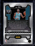 2023/24 Panini Prizm Brandon Miller #152 Rookie Cracked Ice