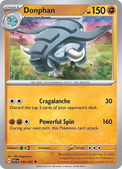 Donphan - 049/091 - (SV: Paldean Fates)