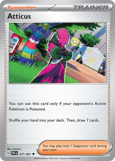 Atticus - 077/091 - (SV: Paldean Fates)