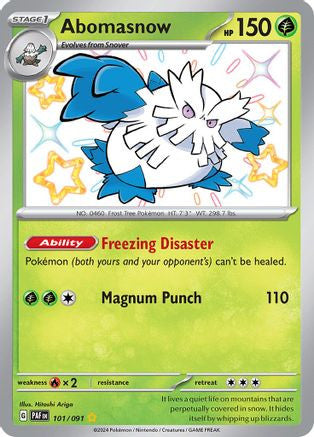 Abomasnow 101 Sv Paldean Fates Holofoil
