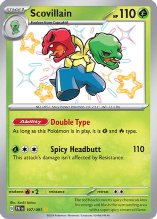 Scovillain (107/091) - SV Paldean Fates Holofoil