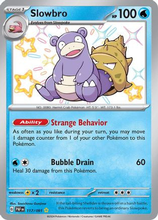 Slowbro 117 Sv Paldean Fates Holofoil