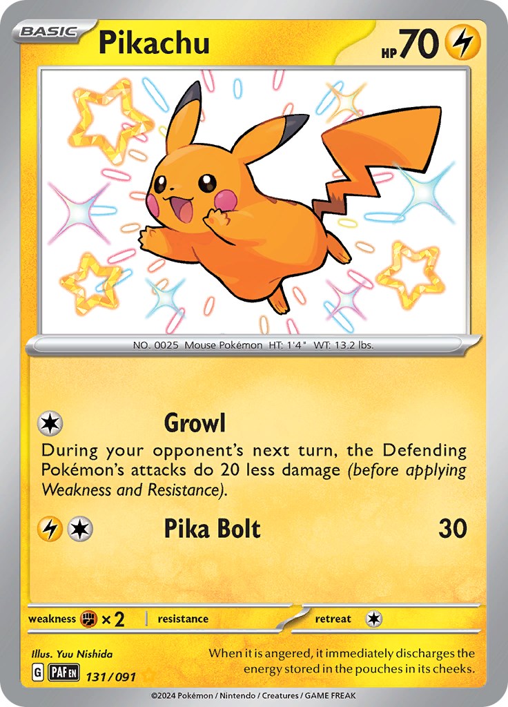 Pikachu - 131/091 - 131/091 - (SV: Paldean Fates)