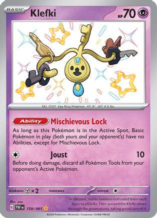 Klefki 159 Sv Paldean Fates Holofoil