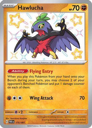 Hawlucha 175 Sv Paldean Fates Holofoil