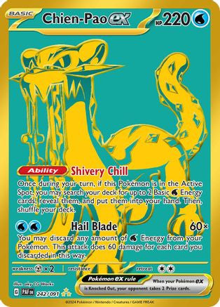 Chien Pao Ex 242 Sv Paldean Fates Holofoil
