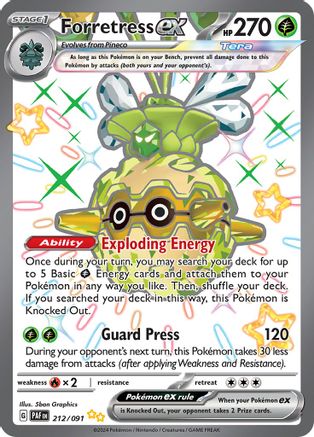 Forretress ex (212/091) - SV Paldean Fates Holofoil