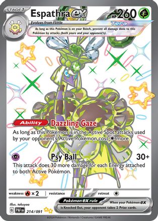 Espathra ex (214/091) - SV Paldean Fates Holofoil
