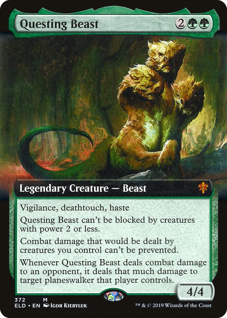 Questing Beast (ELD-372) - Throne of Eldraine: (Extended Art) Foil