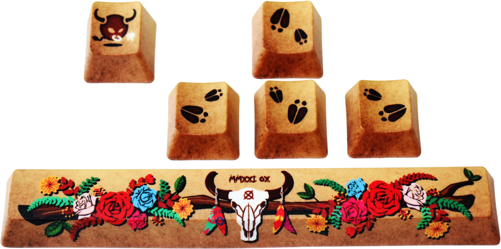 Traitors MMXXI Ox 6 Key OEM Profile Dye Sub PBT Keycap Set