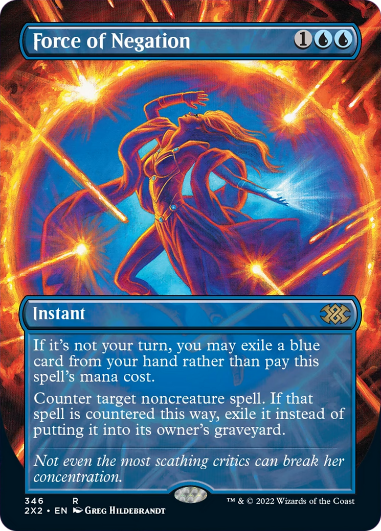 Force of Negation (2X2-346) - Double Masters 2022 (Borderless)